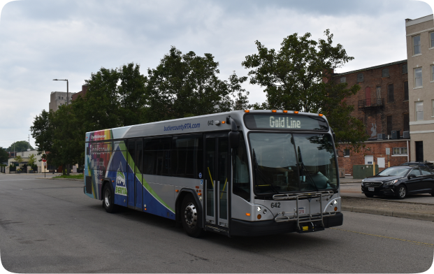 Butler public transit bus