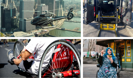 8 days in New York City! Helicopter tour, Handbiking through Central Park & Immigrant cuisine