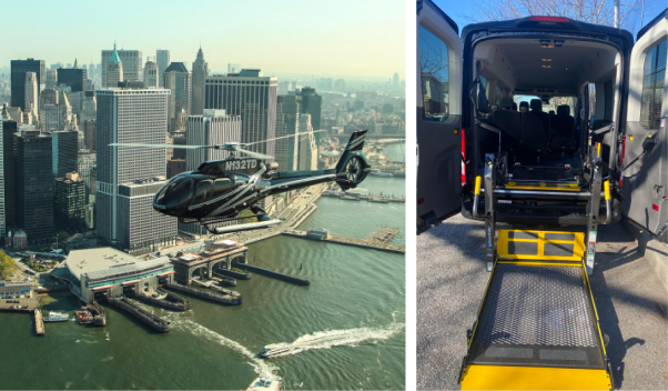 4 days in New York City! Handbike tour & Helicopter ride