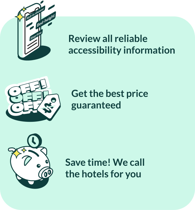 Experience true peace of mind with a worry-free, accessible hotel stay
