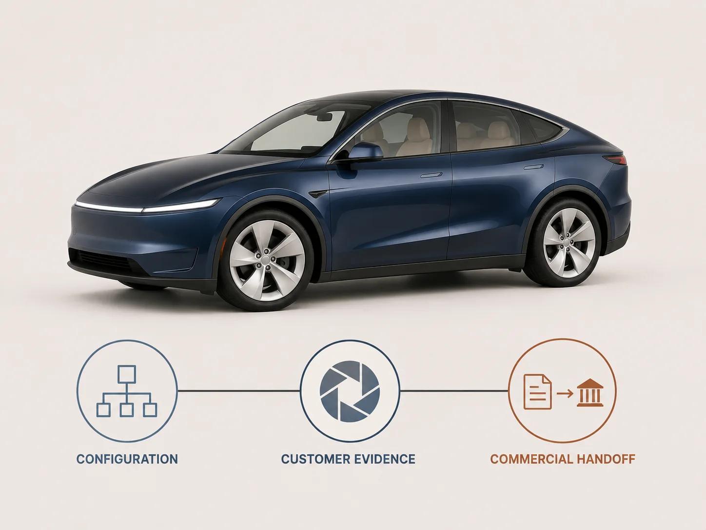 One crossover aligns with configuration, customer-evidence and commercial-handoff zones, summarizing the seven-layer requirement map without replacing it.