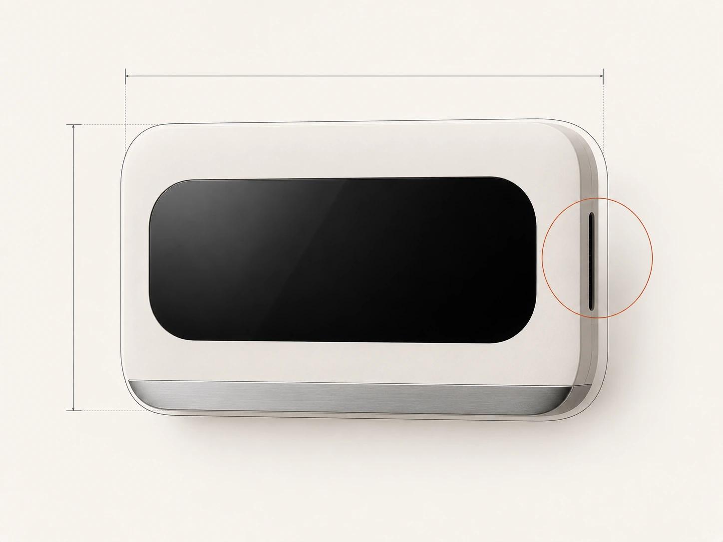 A thermostat is checked with separate silhouette, proportion and right-edge feature overlays, showing that accuracy belongs to named attributes rather than one blanket label.