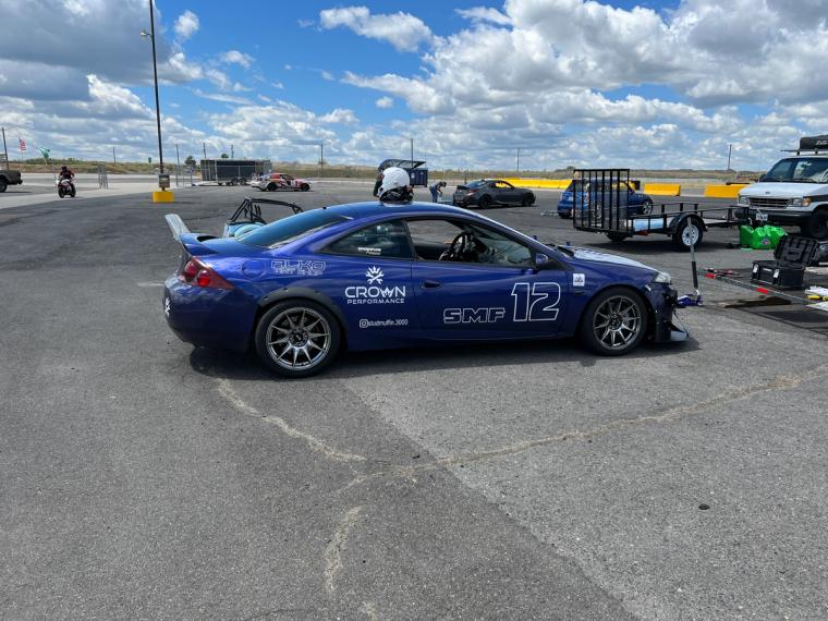 Mercury Cougar at racetrack