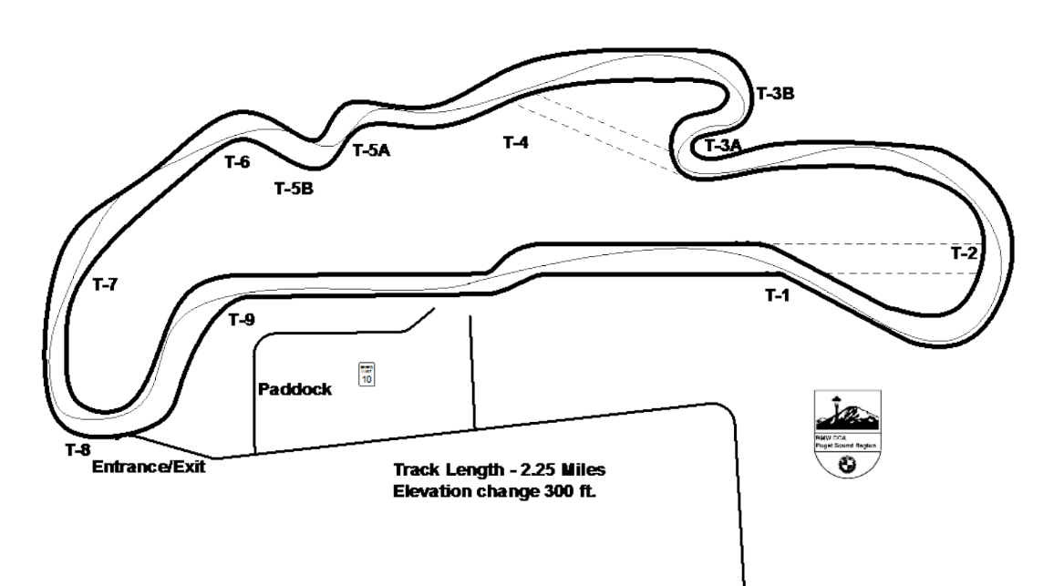Pacific Raceways Track Map