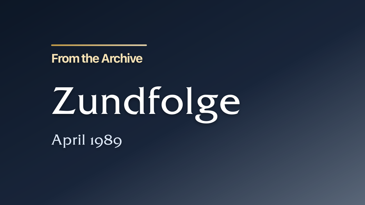 Zundfolge April 1989