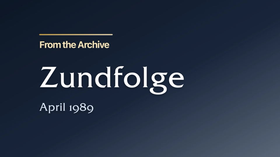 Zundfolge April 1989