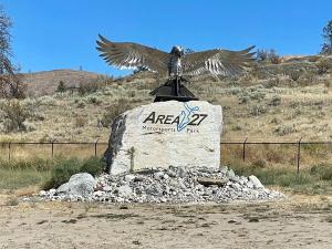 view of eagle statue for Area 27