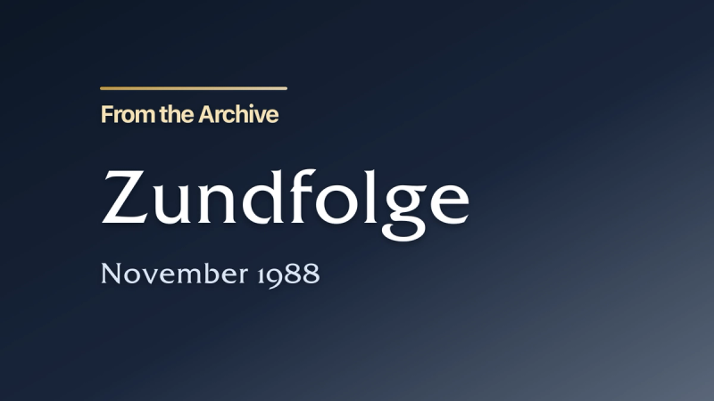 Zundfolge November 1988