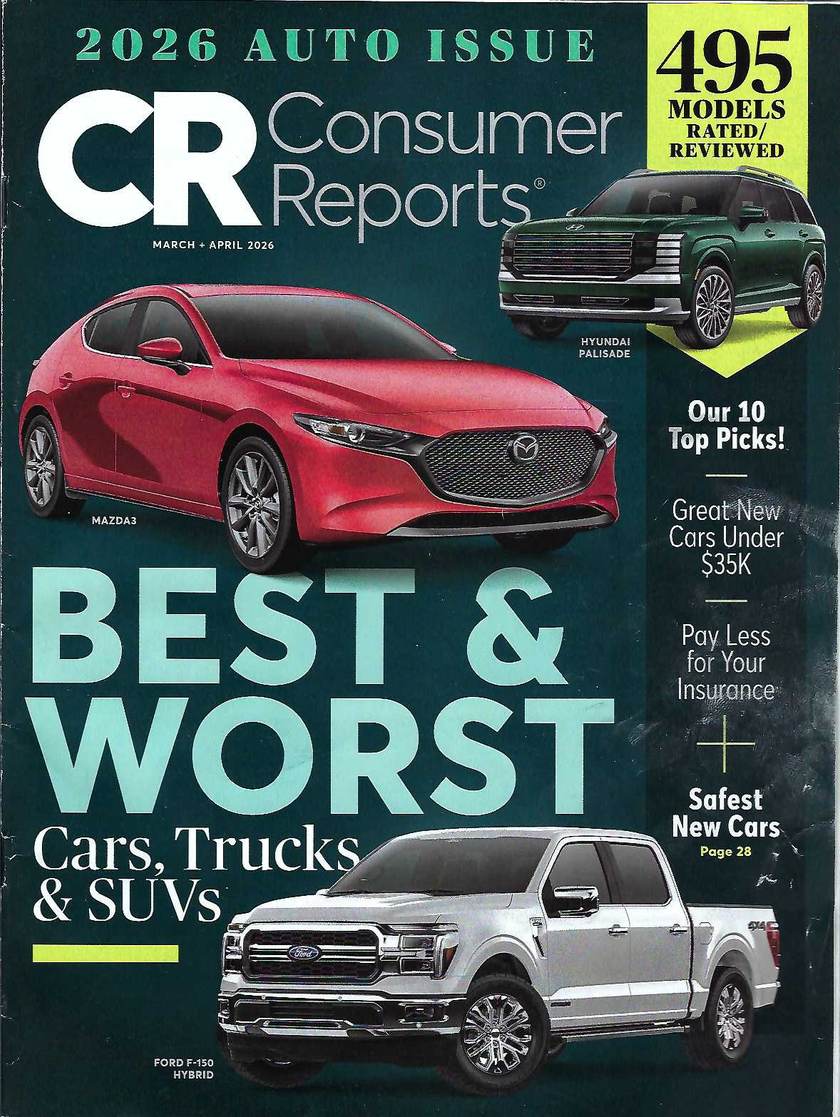 Consumer Reports 2026 Best and Worst