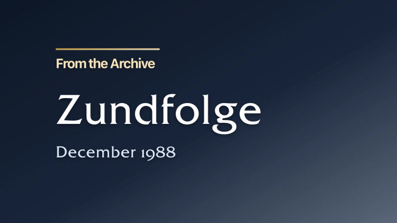 Zundfolge December 1988