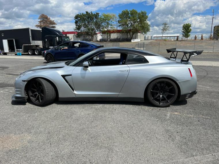 Nissan GT-R at racetrack