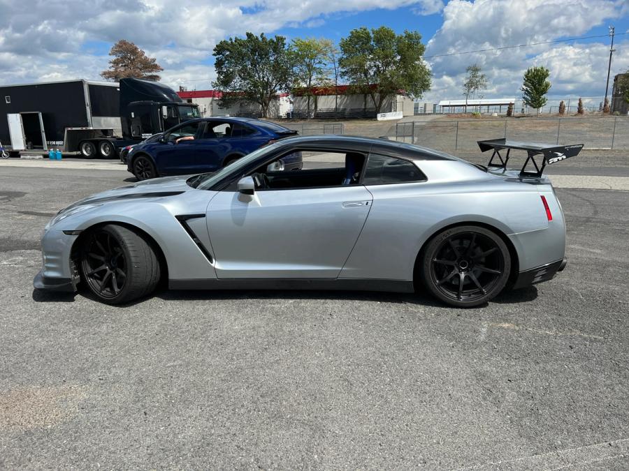 Nissan GT-R at racetrack