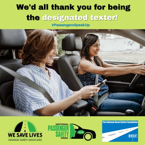 Poster supporting National Passenger Safety Week