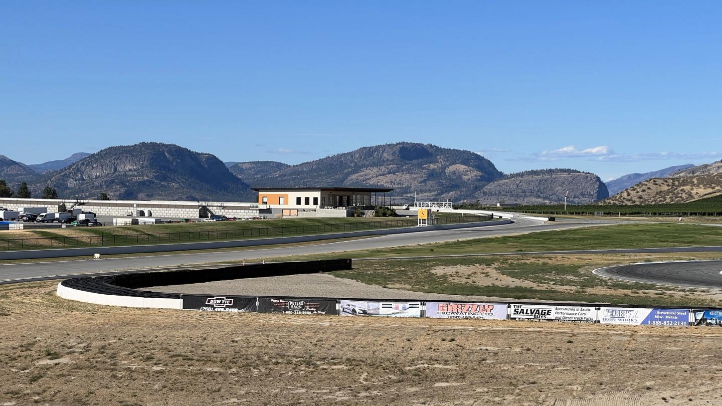 Spectator's view of Area 27 race track