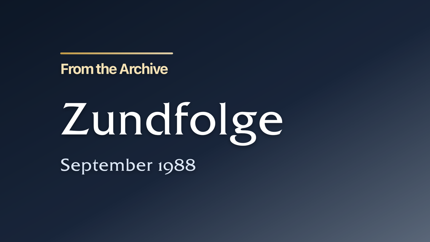 Zundfolge September 1988