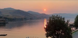 Lake Chelan at Sunset from Campbell’s Resort