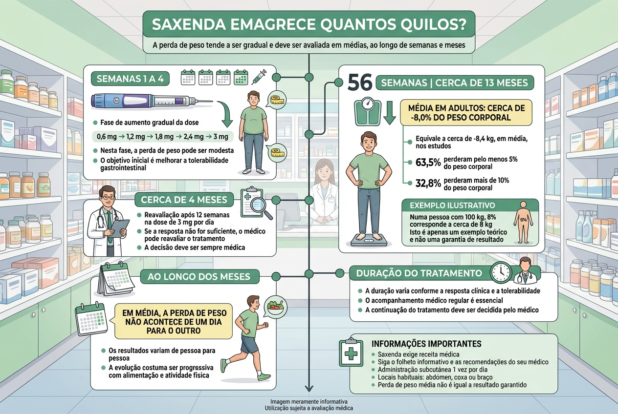 saxenda emagrece quantos quilos