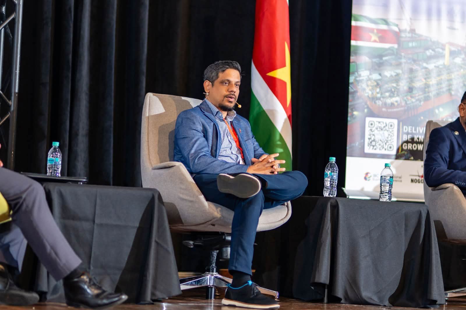 Dr Damie Sinanan during panel discussion