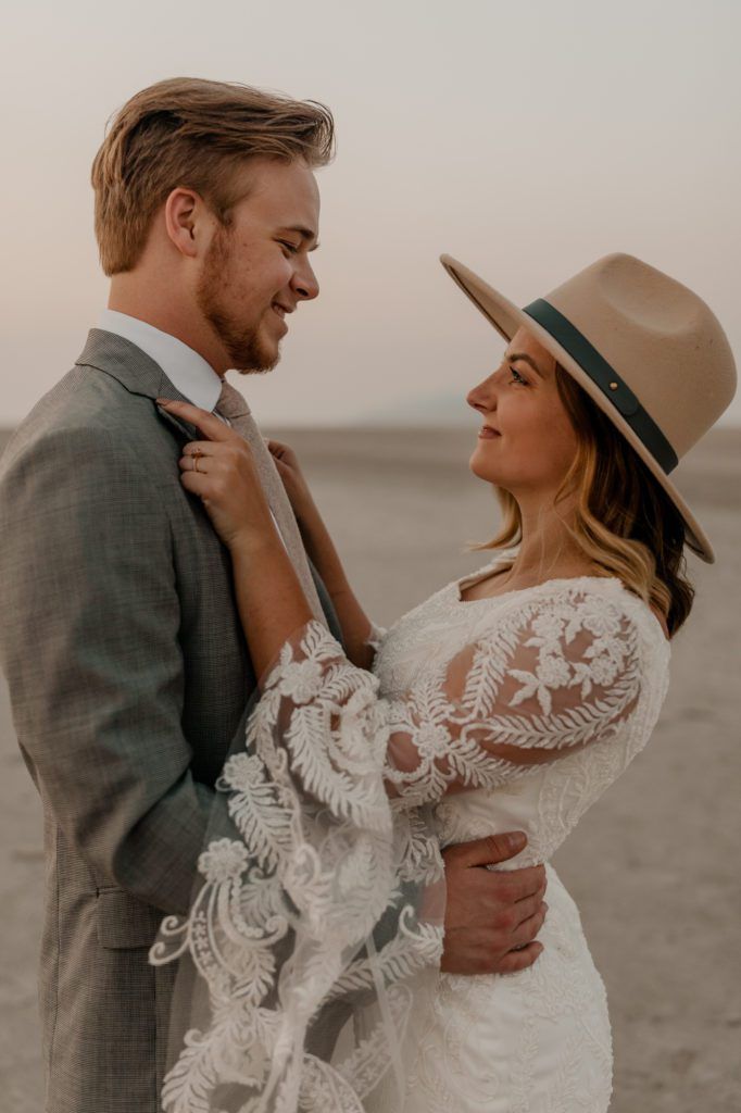great saltair salt flats utah elopement photography
