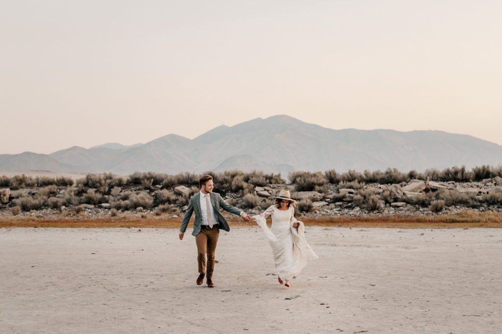 great saltair salt flats utah elopement photography