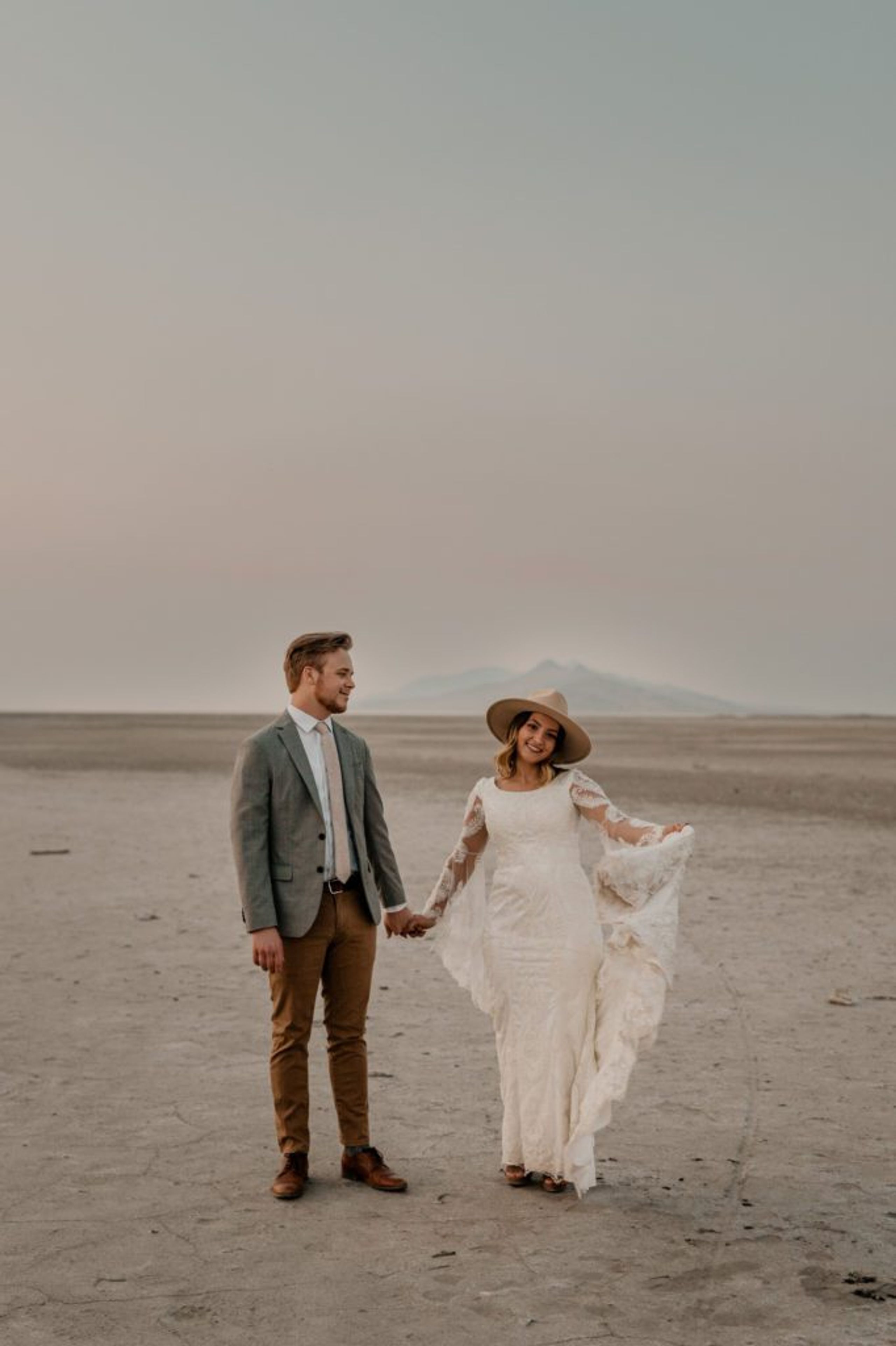 great saltair salt flats utah elopement photography