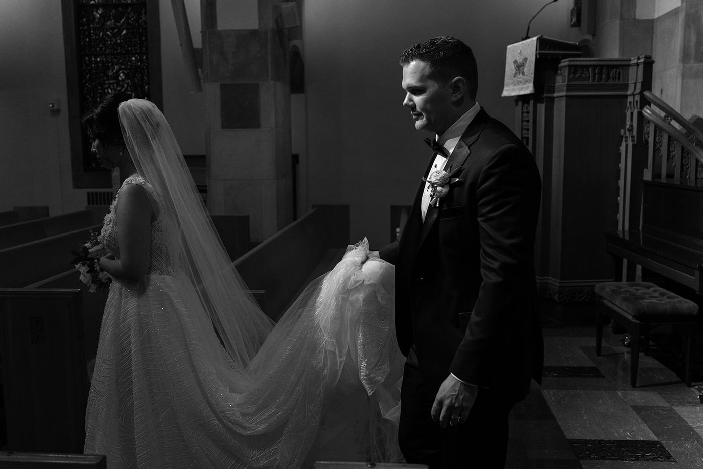 Editorial wedding photograph, Marissa and Nick, Atlanta