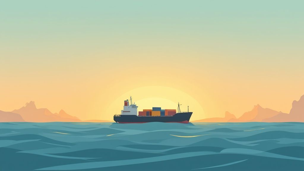 Global trade routes highlighting the importance of marine transportation