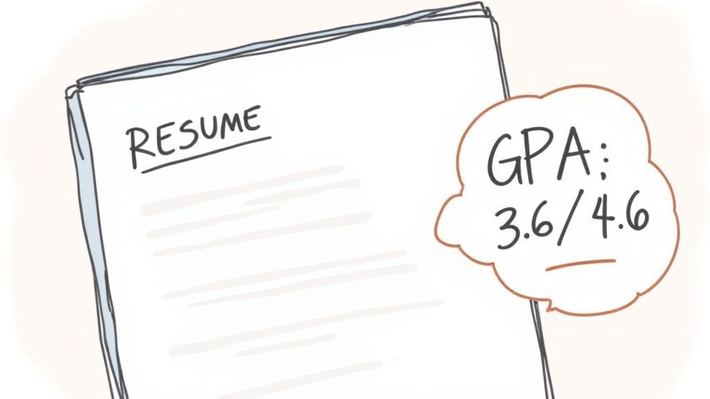 Man confidently reviewing a clean resume, focusing on experience rather than grades.
