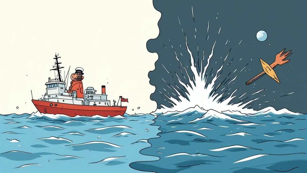 Life at sea on a cargo ship