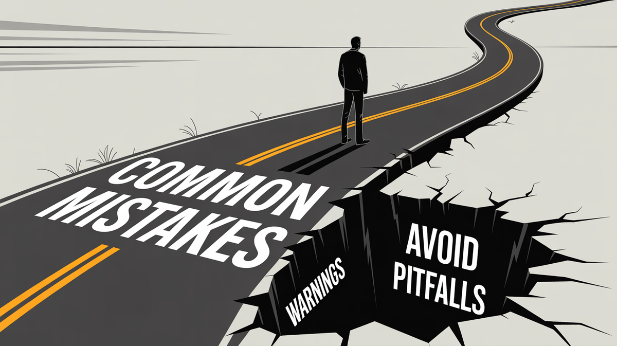 Common portfolio mistakes and warning signs to avoid for professional presentation