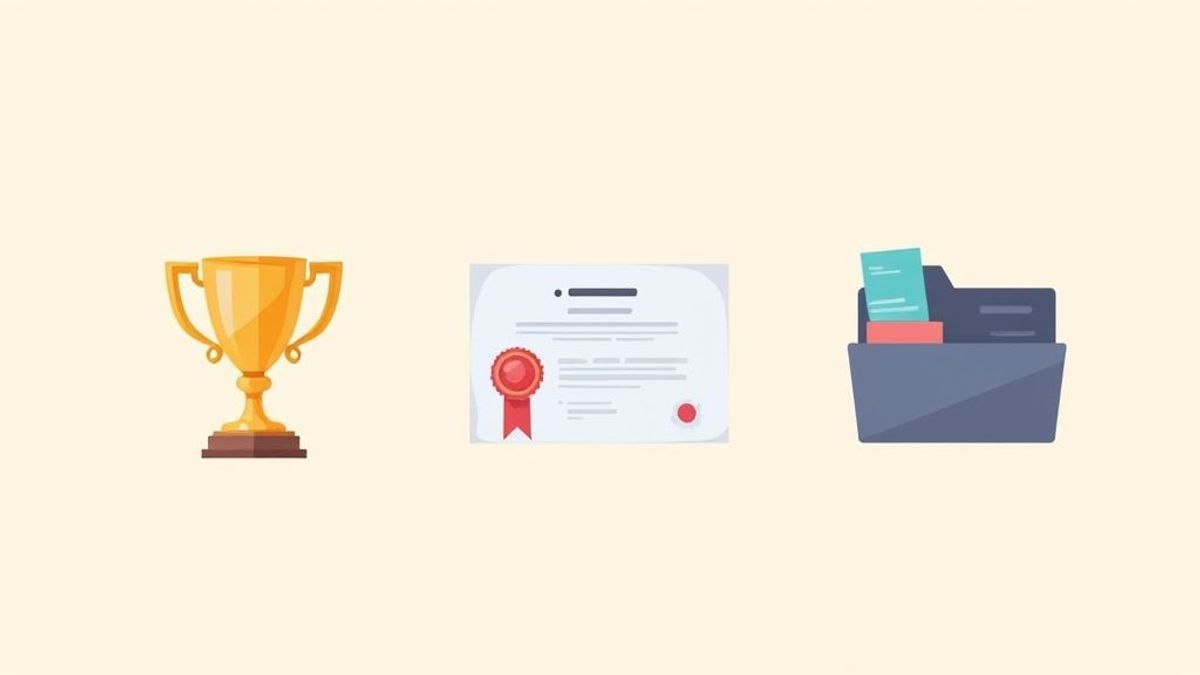 A professional resume layout with the education section highlighted.