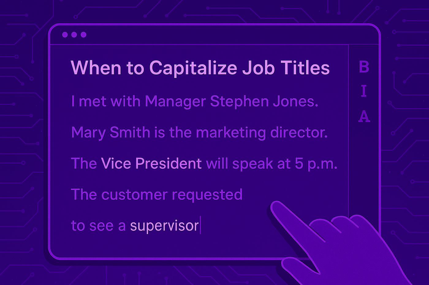 When to Capitalize Job Titles (and When Not To) | AiApply Blog
