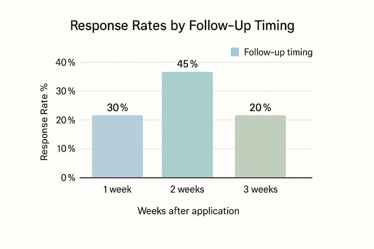 Infographic about when to follow up job application
