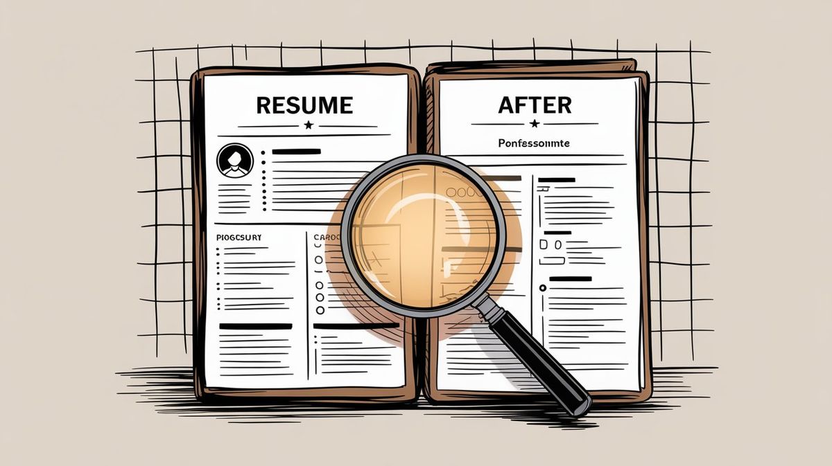 Before and after comparison showing common resume formatting mistakes versus professional best practices
