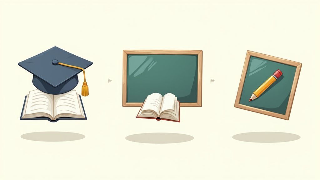 A magnifying glass hovering over the first sentence of a letter, symbolizing close attention to detail.