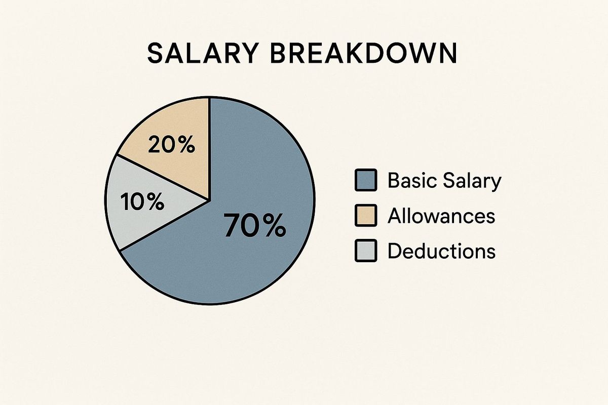 Infographic about salary slip format