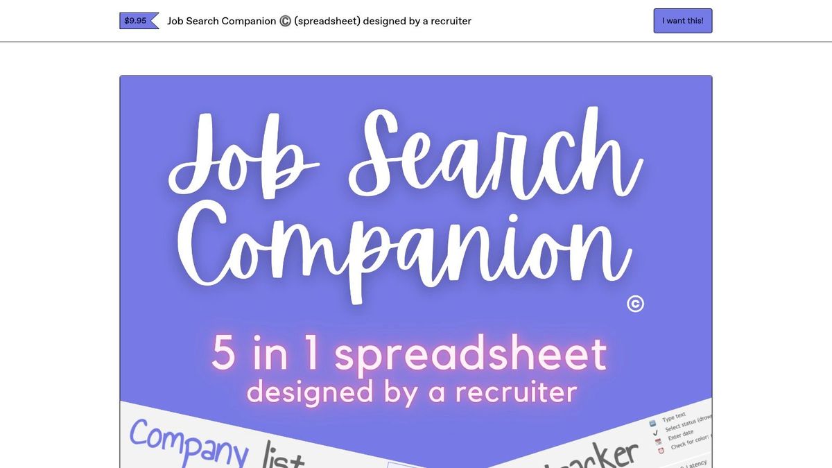 Insider Job Hunt – Job Search Companion Spreadsheet