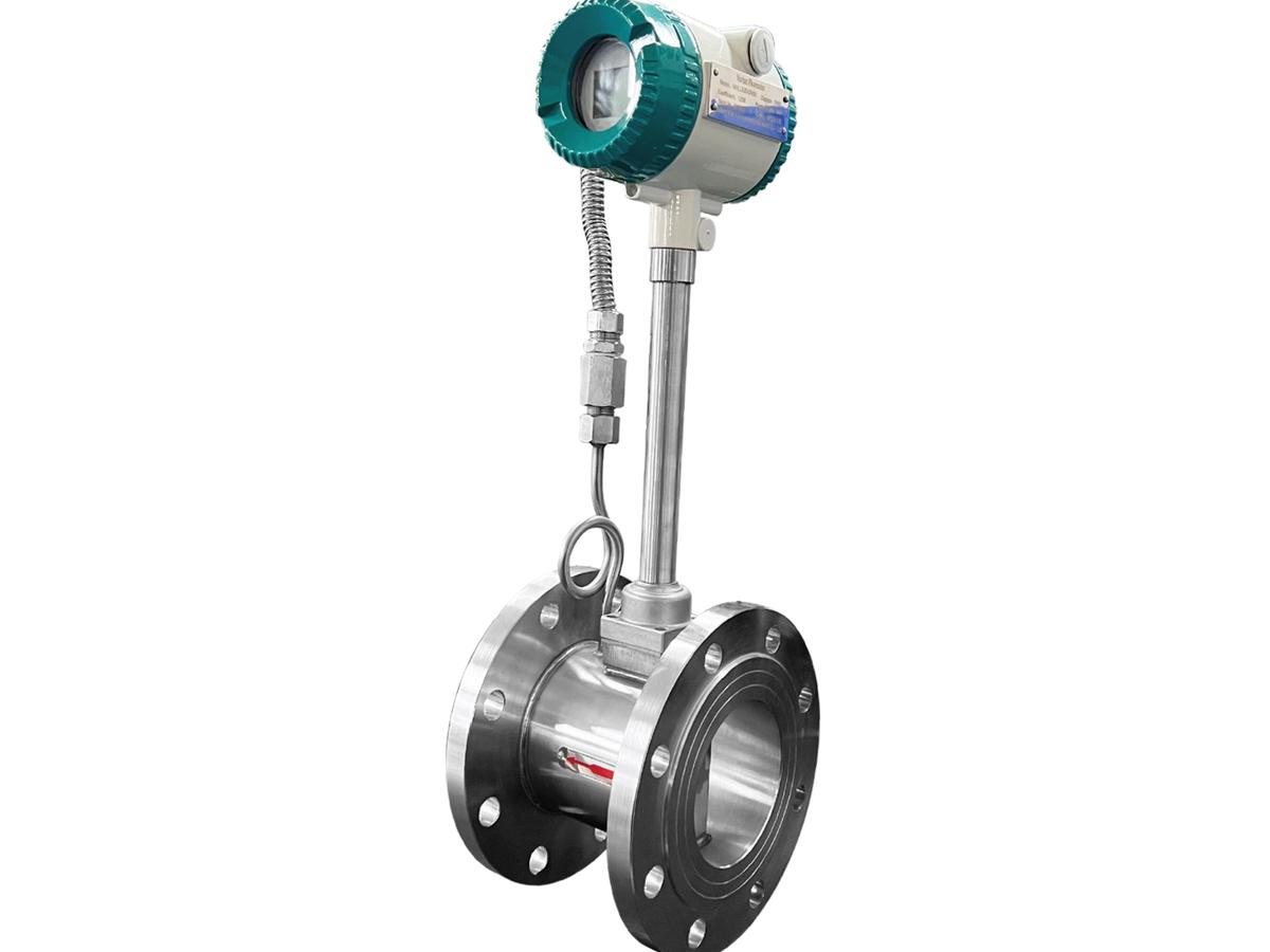 Vortex Flowmeter with Temperature and Pressure Data Fixing