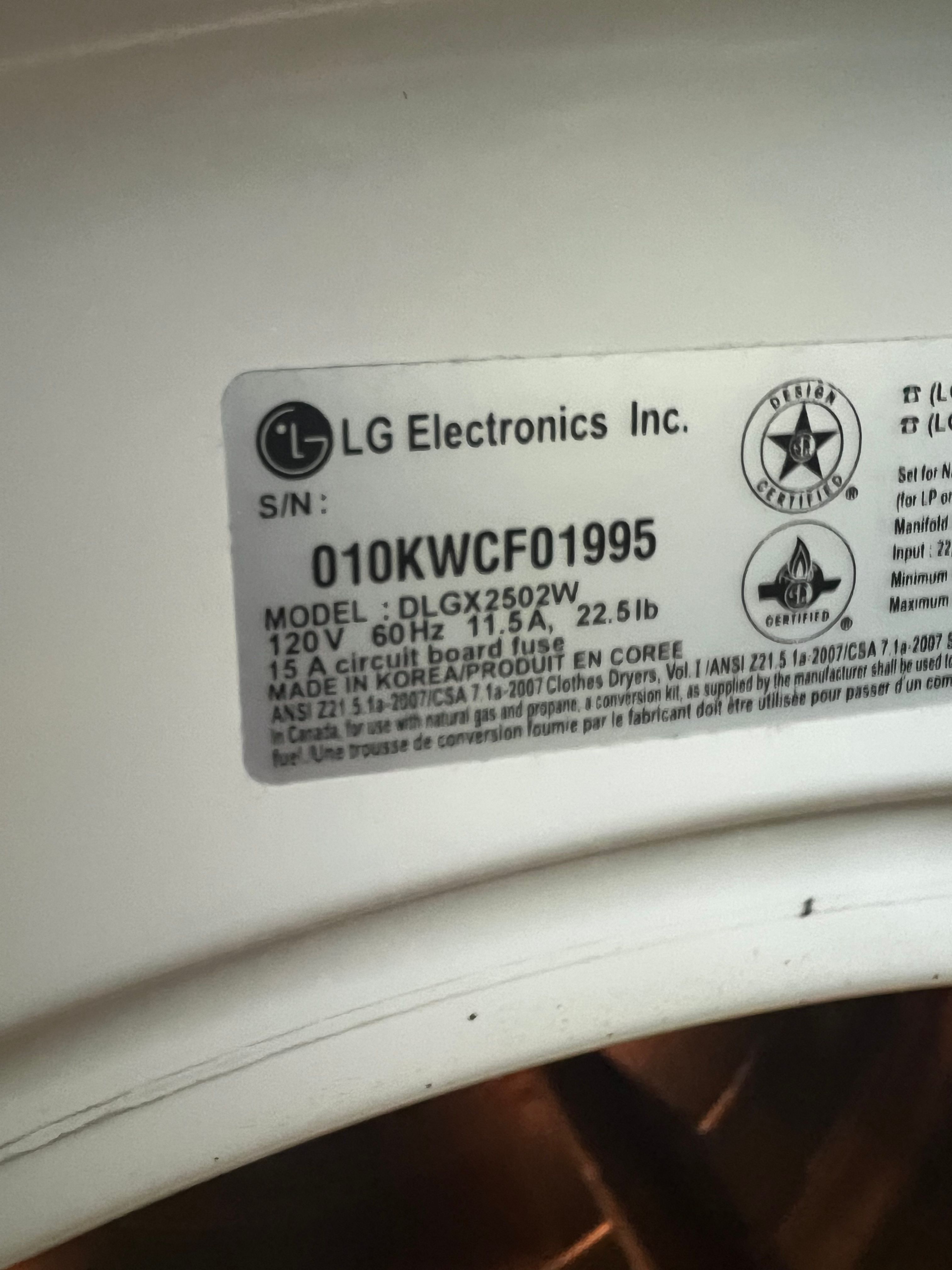 A Dryer With a Failed Radiant Sensor in Orland Park (photo 2)