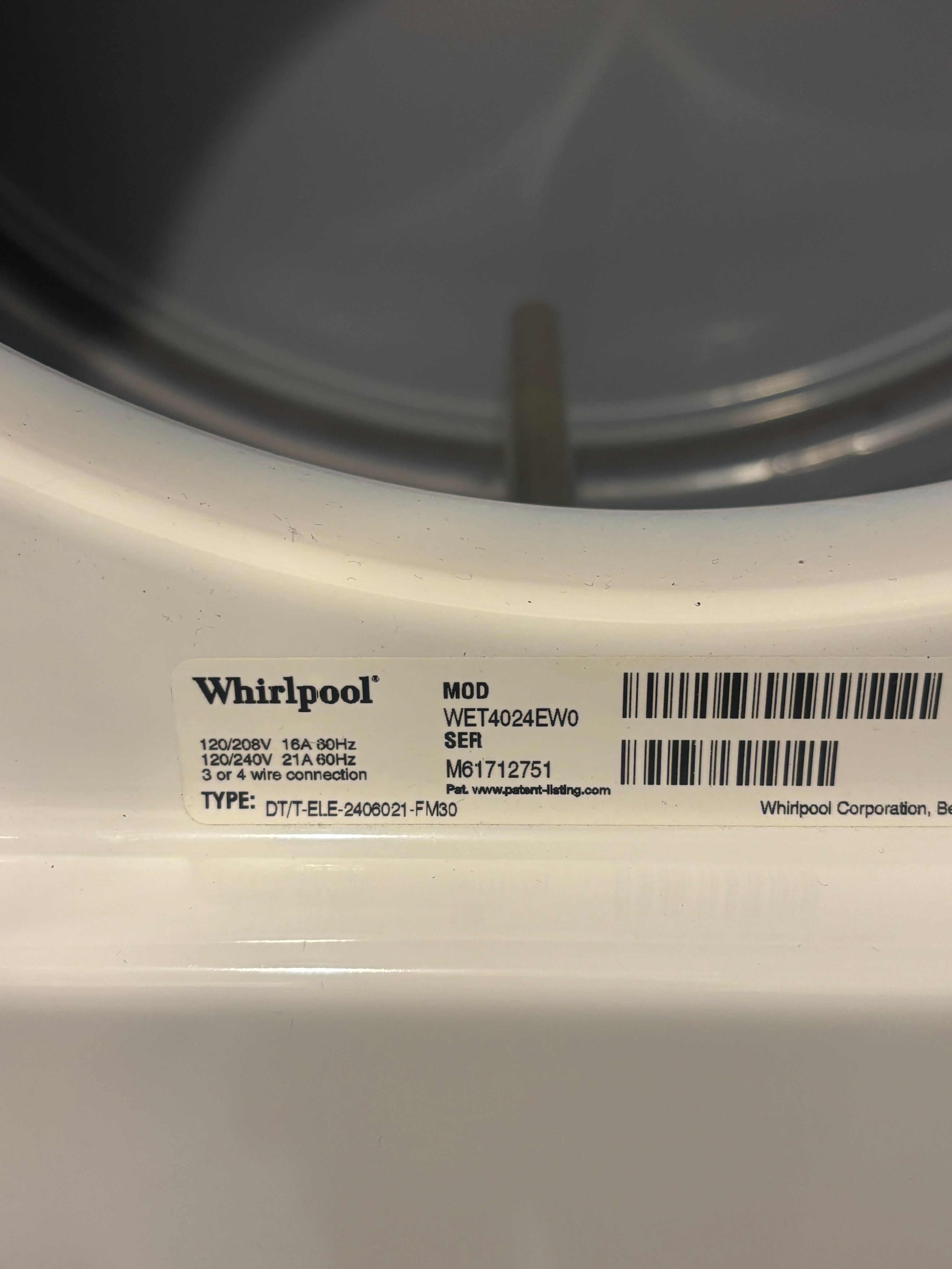 A Stackable Whirlpool Washer With Mold and a Worn Tub Seal in Chicago (photo 2)