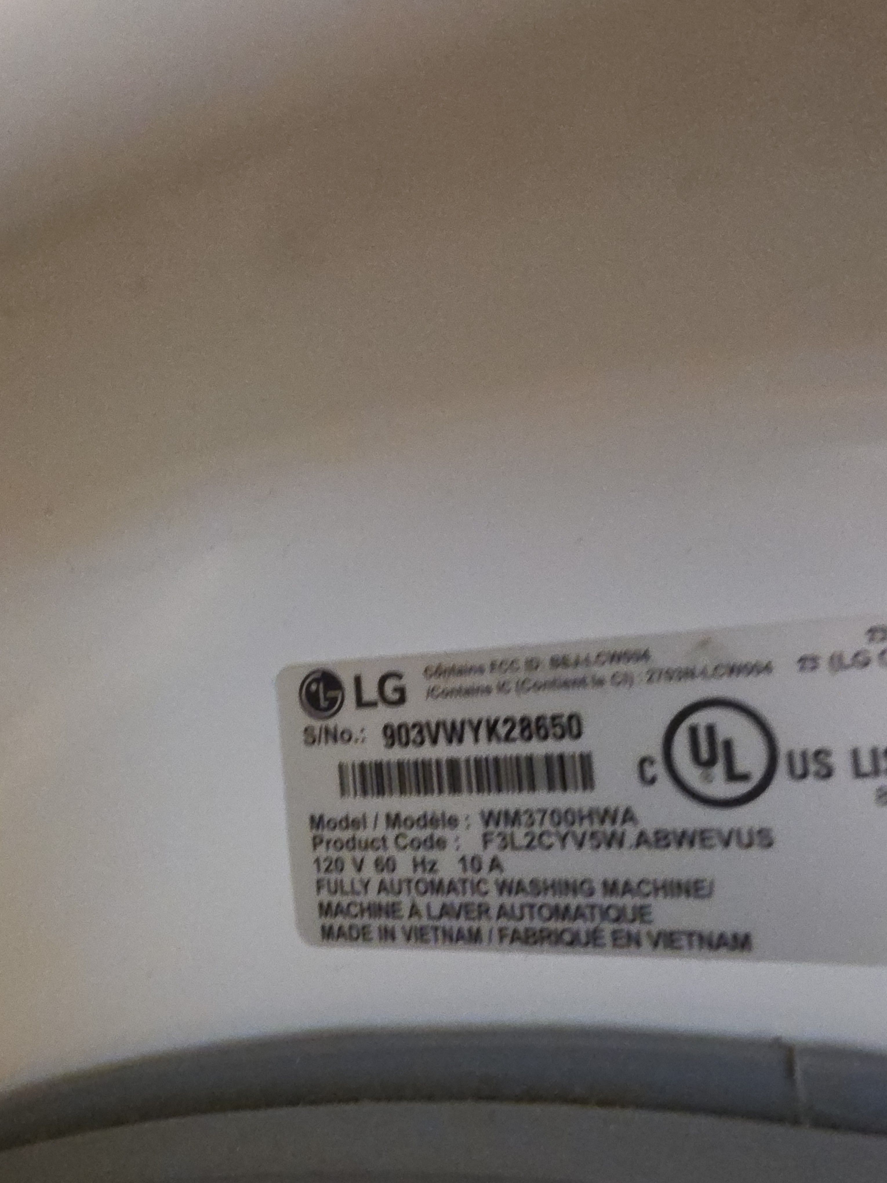 An LG Washer That Ran Fine but Left Clothes Dirty in Eagle Rock (photo 2)