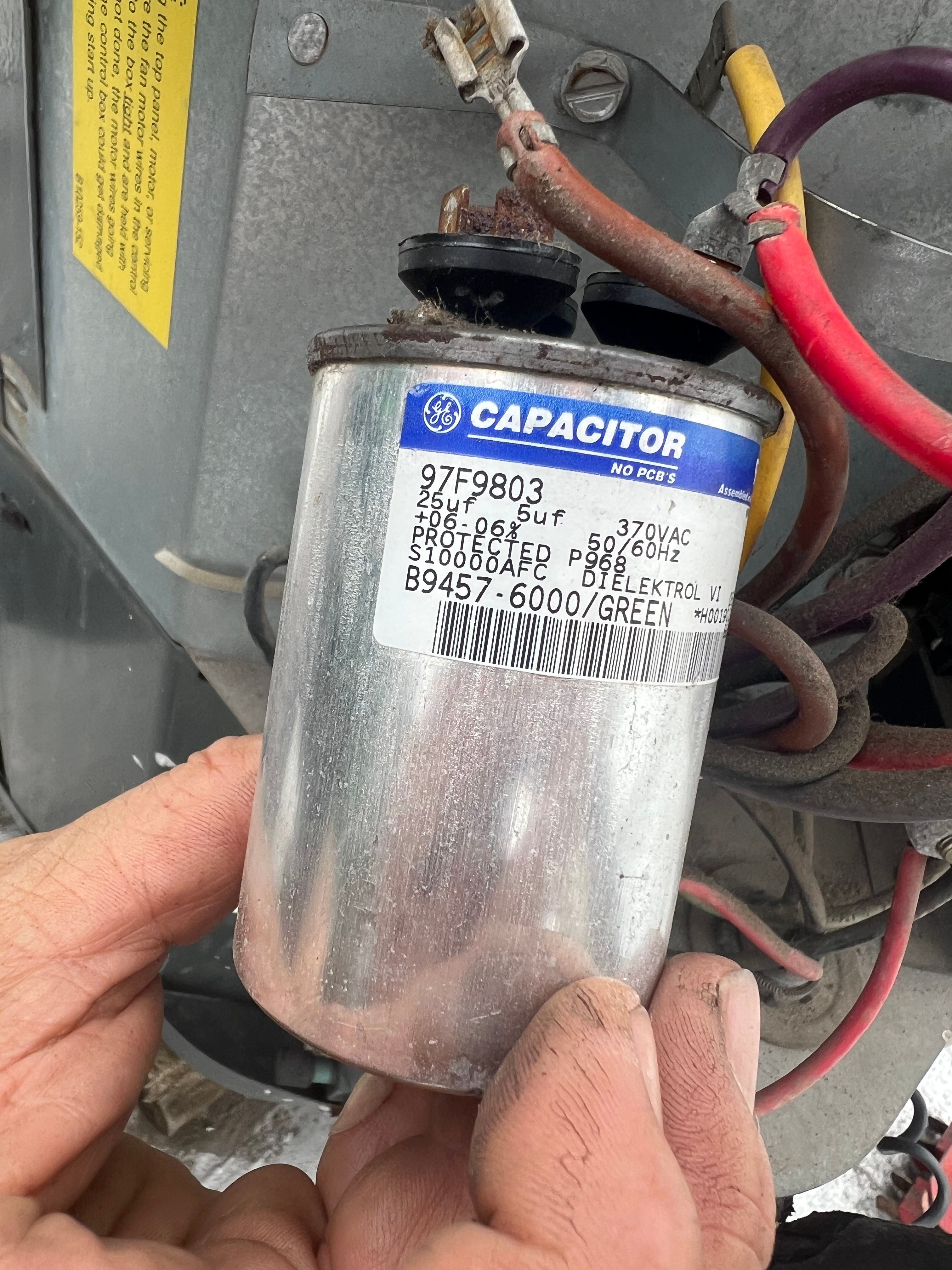 A Central AC Not Cooling Fixed With a Start Capacitor in Uptown, Chicago (photo 2)