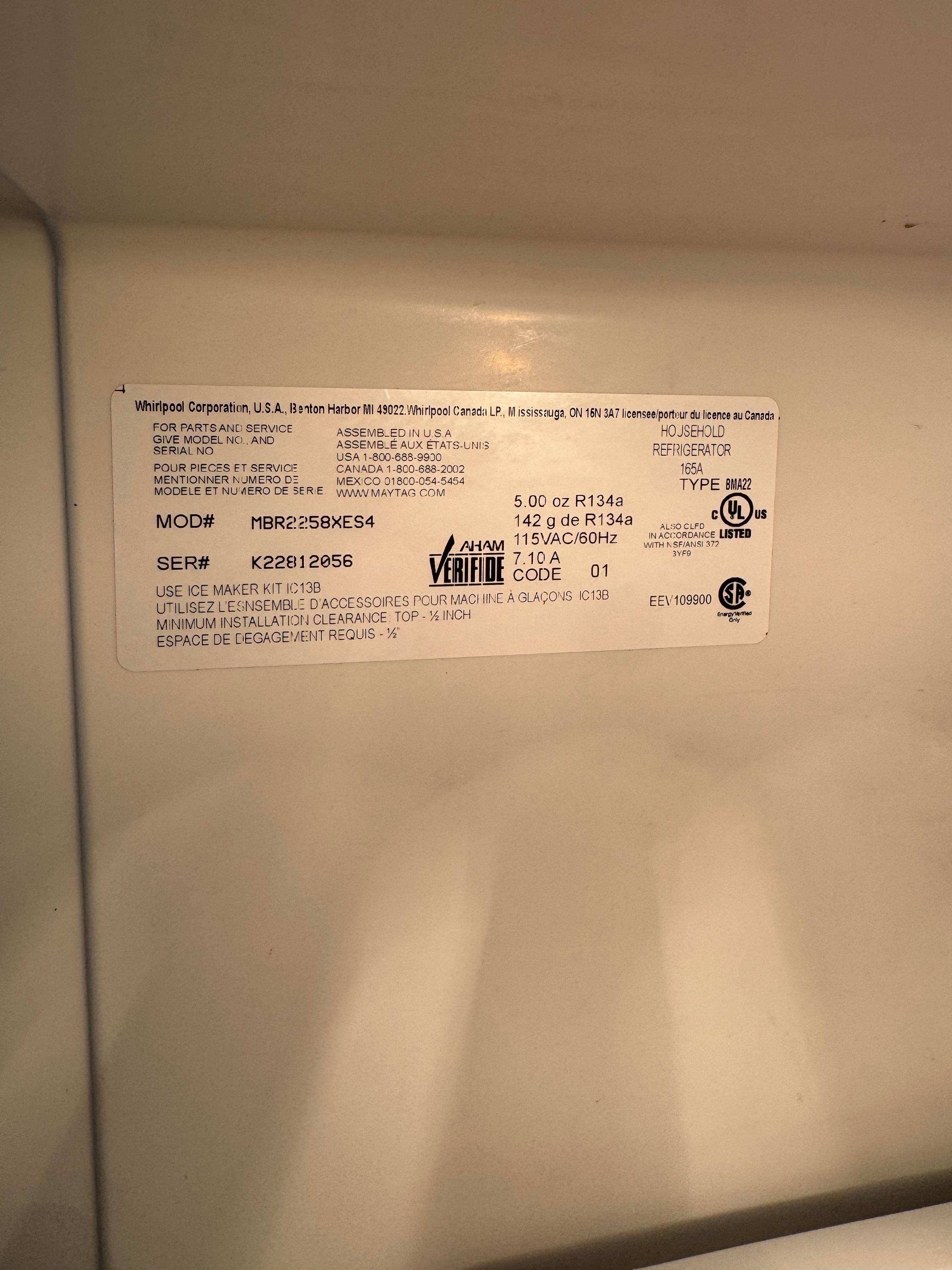 A Maytag Refrigerator Leaking From the Bottom in Palatine (photo 2)