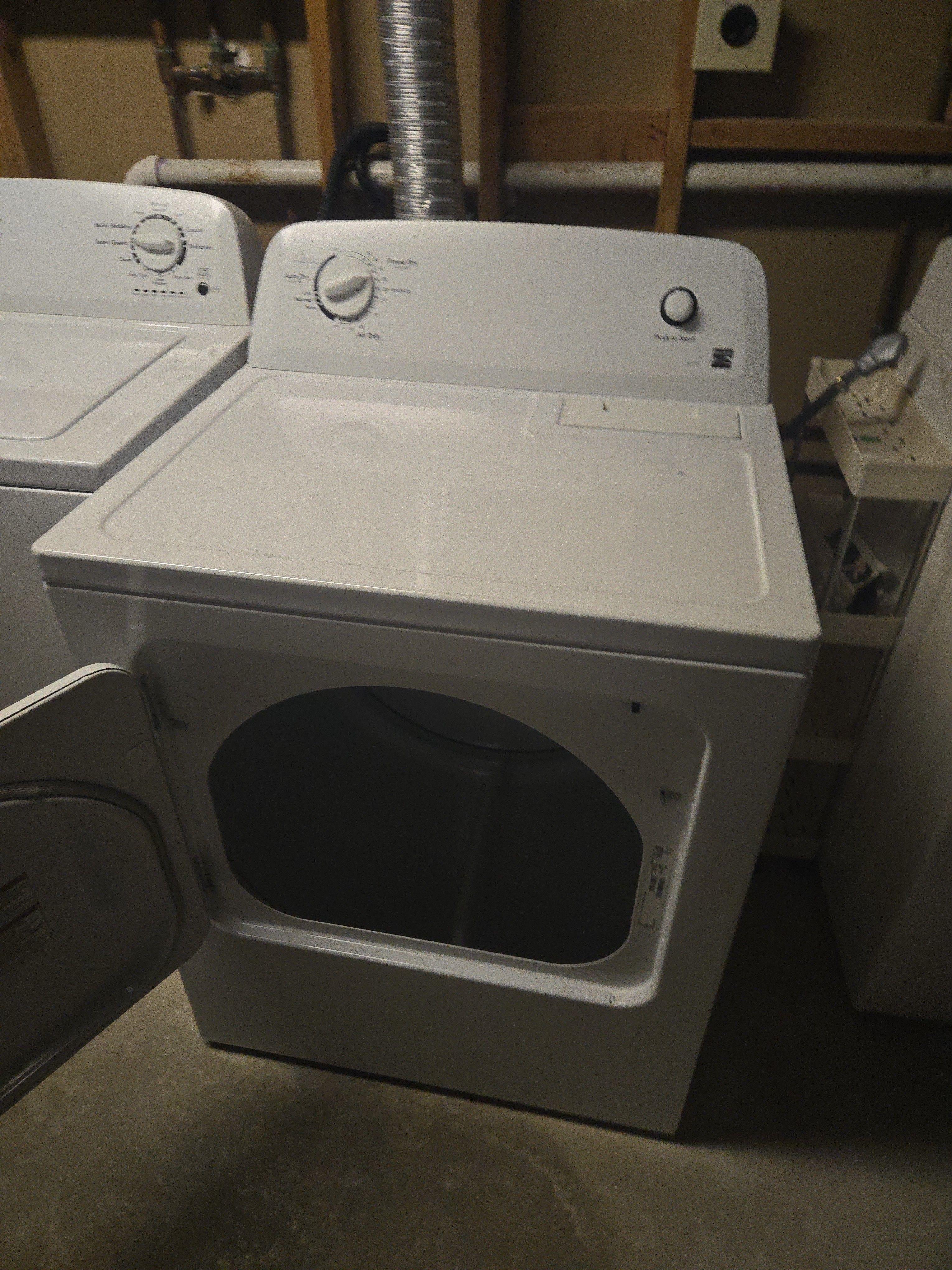 A Noisy Kenmore Dryer Fixed With New Rollers, Idler, and Belt in Centreville (photo 1)