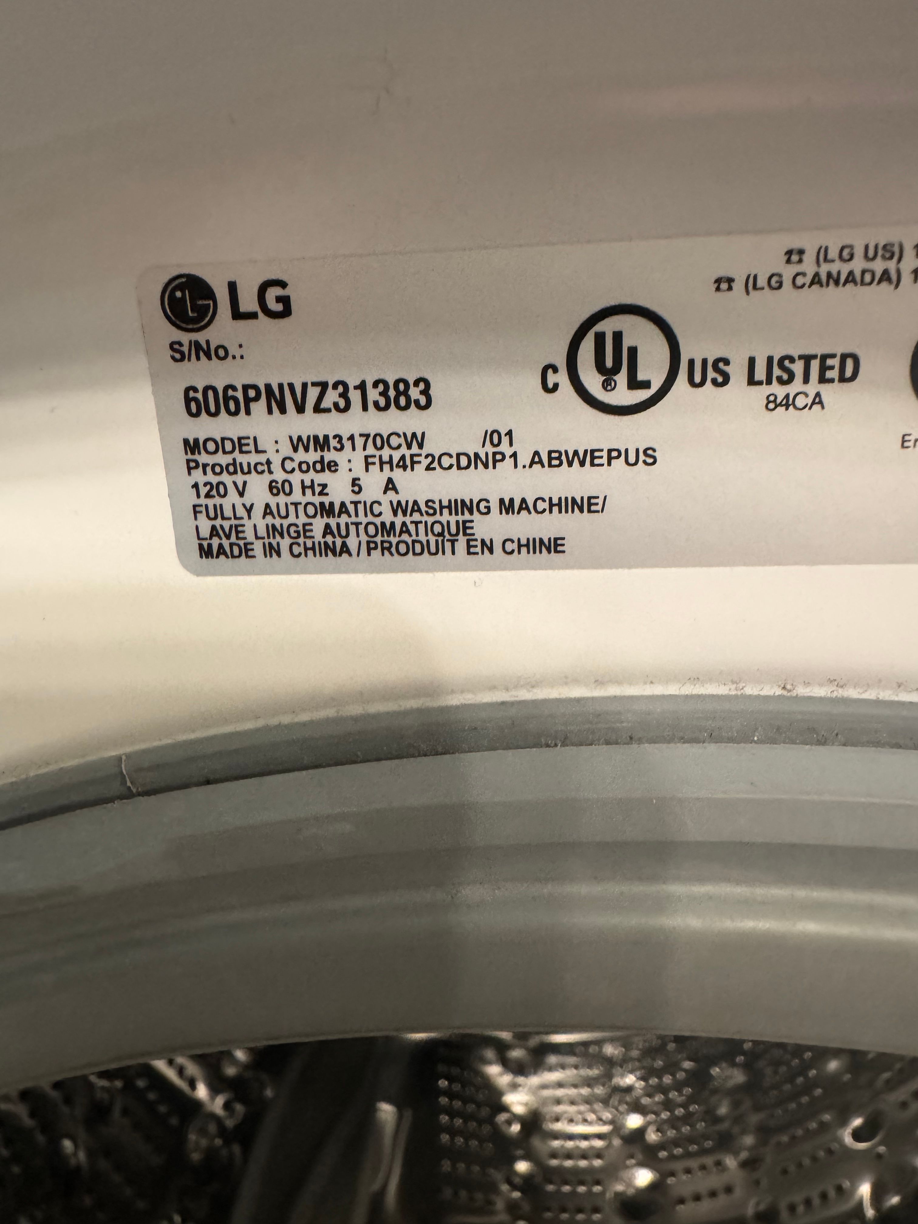 Noisy, Loose LG Washer Drum Diagnosed in Buffalo Grove (photo 1)