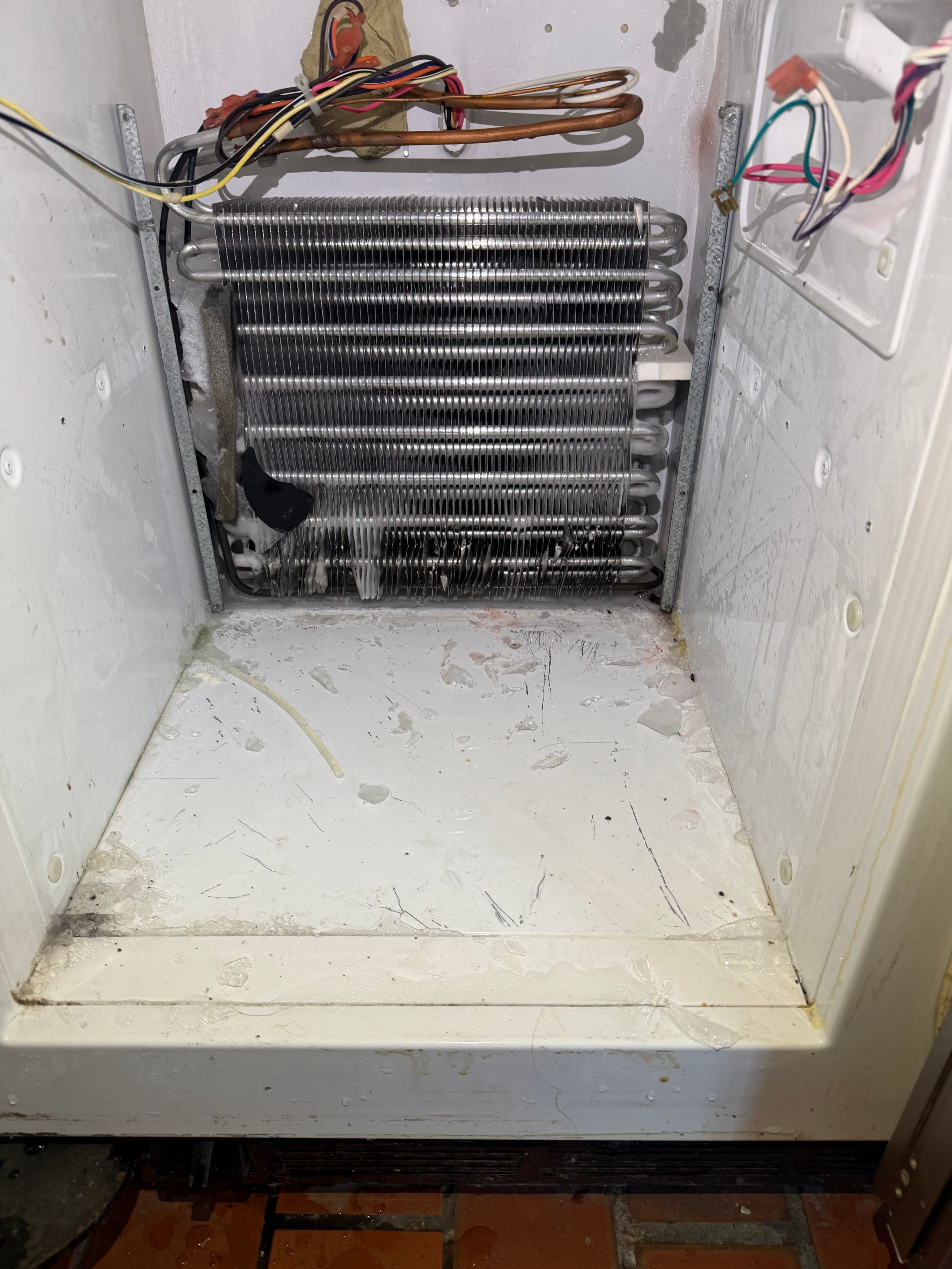 A Viking Refrigerator Leaking From a Clogged Drain Line in West Chicago (photo 3)