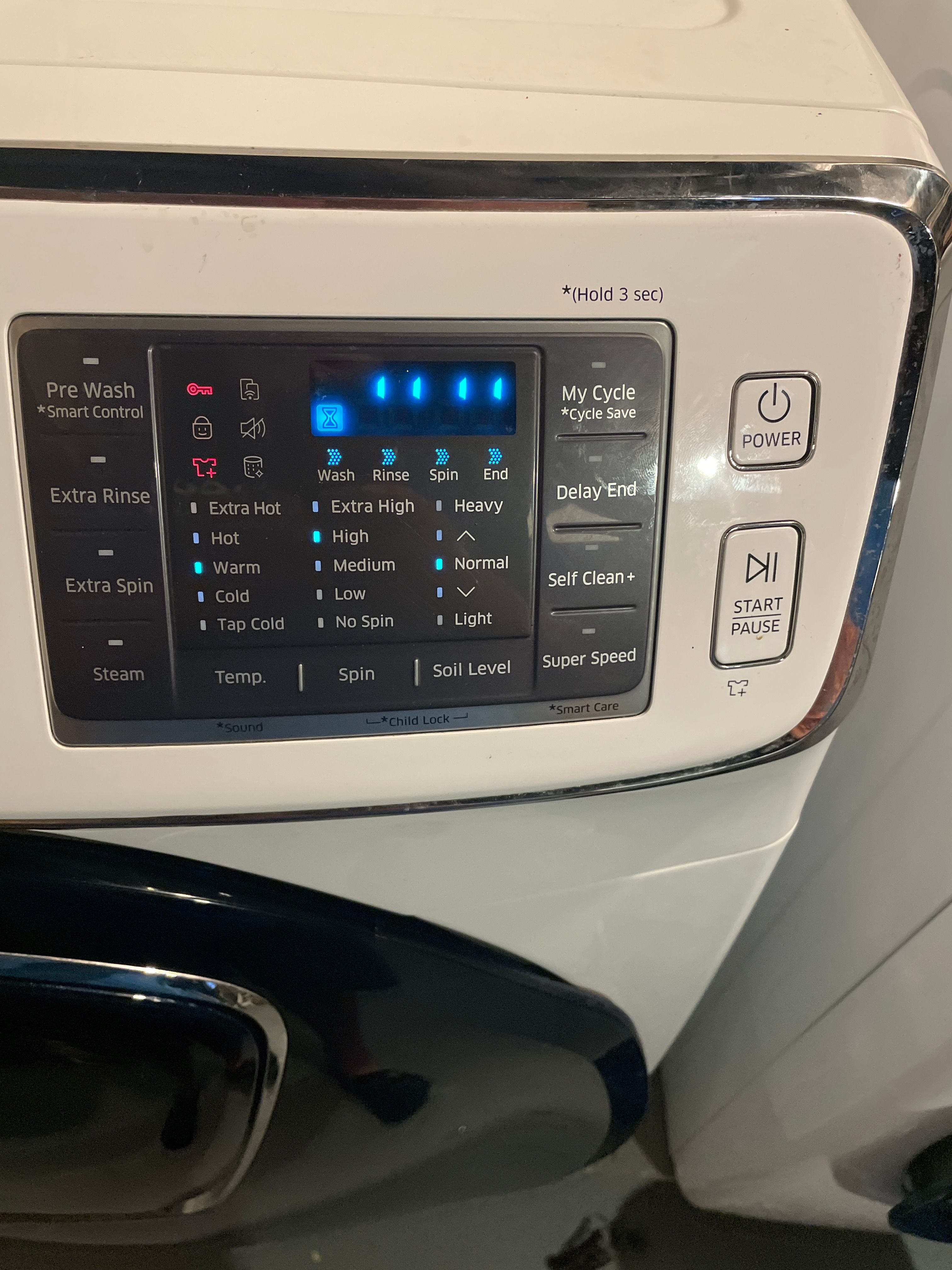 A Samsung Washer With a 3C Error That Stopped After the Door Locked in Glen Ellyn (photo 2)