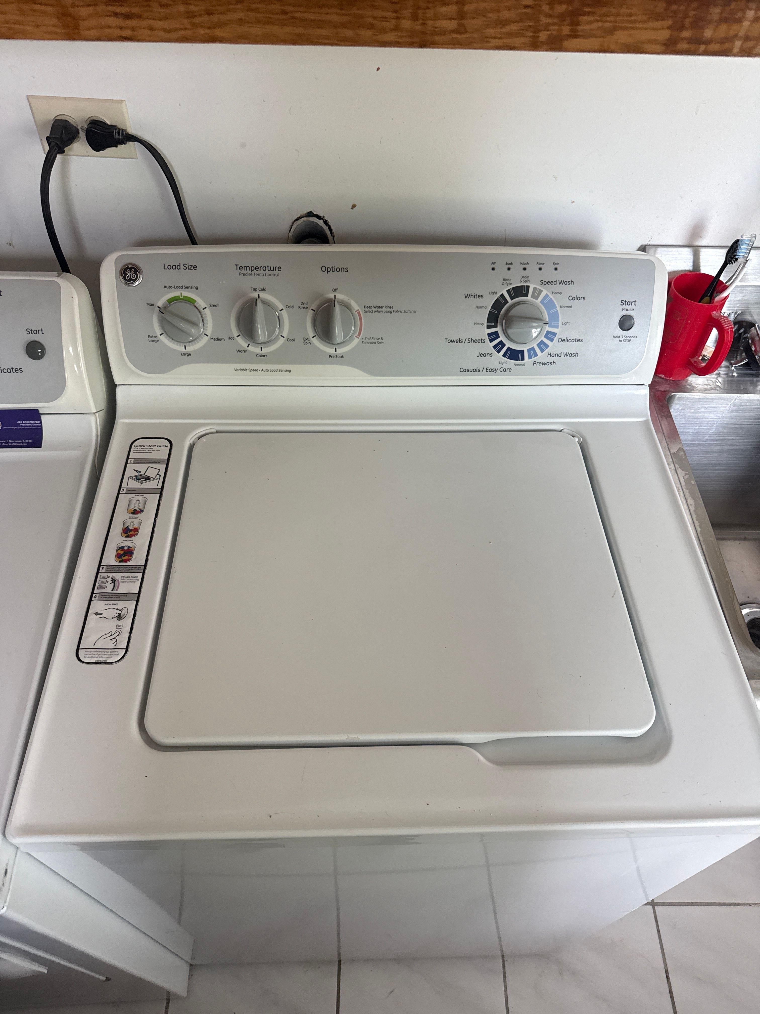 A GE Washer That Stopped Mid-Cycle and Would Not Drain in Flossmoor (photo 1)
