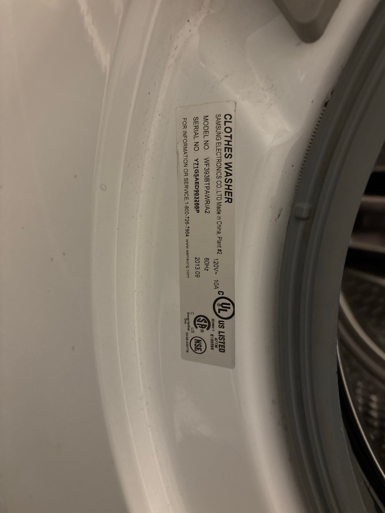 A Samsung Washer With a Failing Power Button in Woodridge (photo 1)