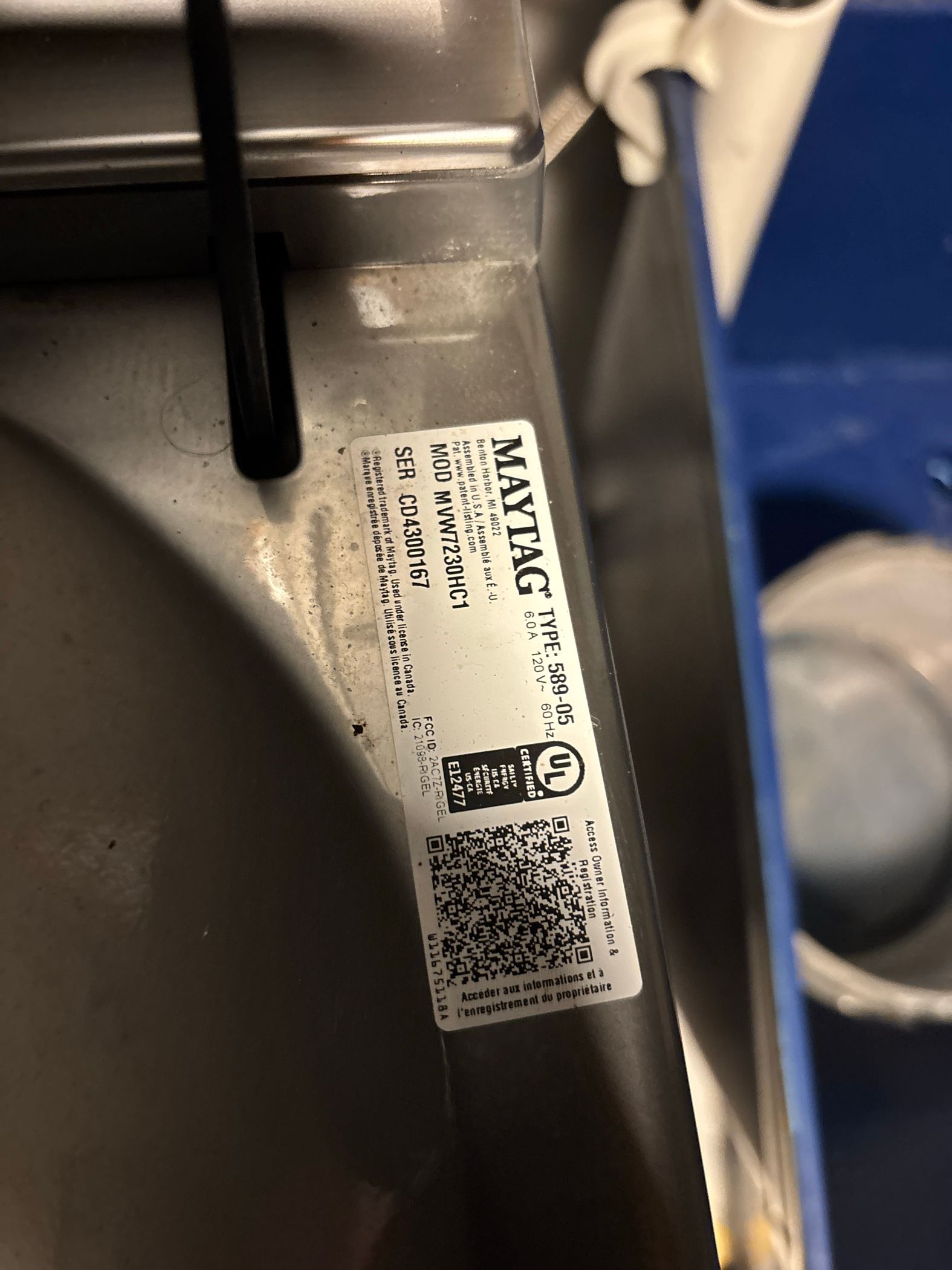 A Maytag Washer That Would Not Turn On in Chicago (photo 2)